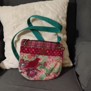 Karma Floral Patchwork Crossbody Bag - Multicolor